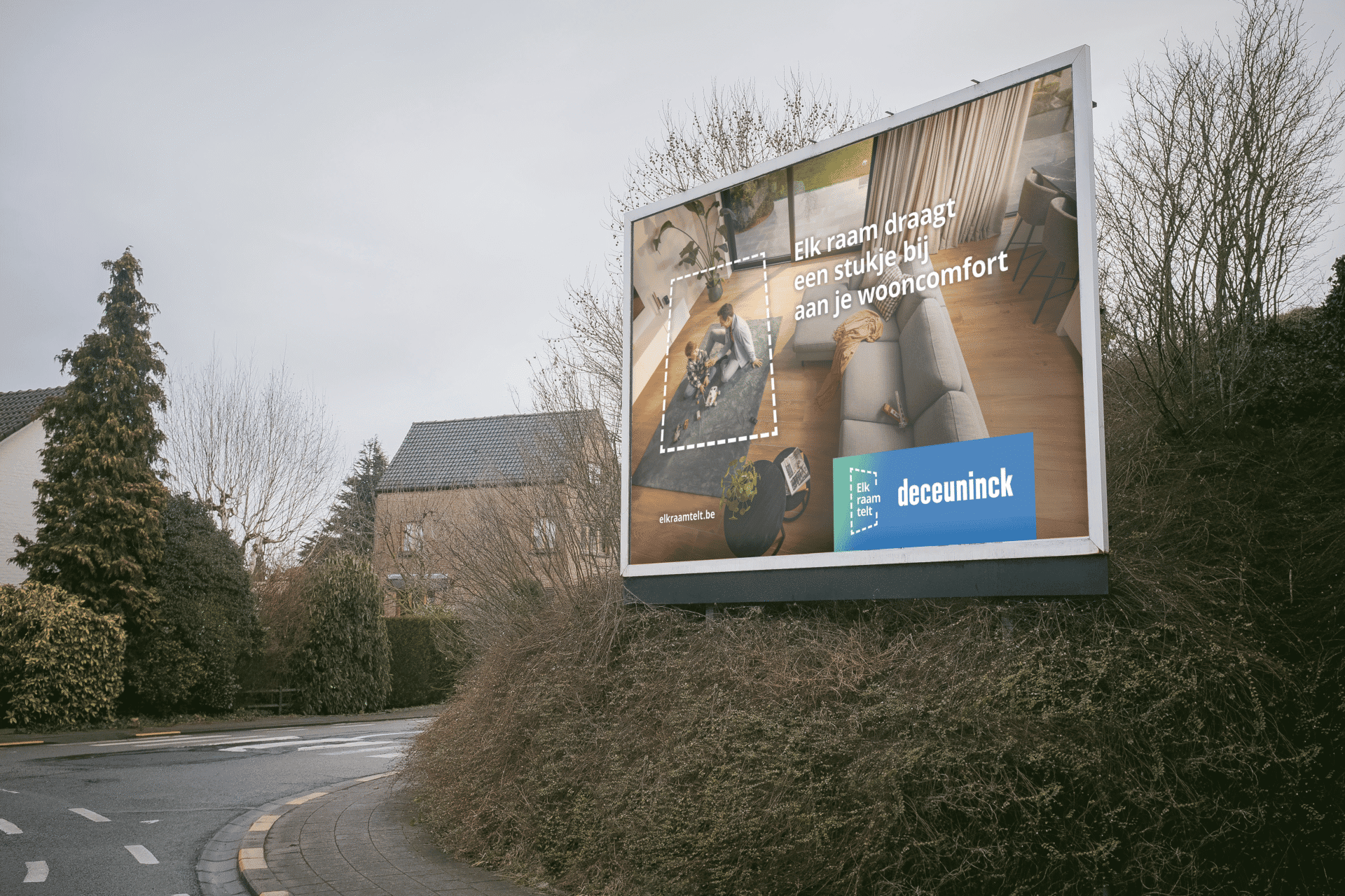 Billboard mockup for the 'Every Window Matters' outdoor advertising campaign
